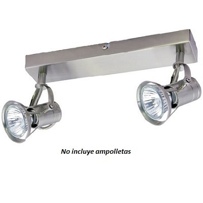 Barra Sobrepuesta Stirrup Niquel Mate GU10 Sin ampolleta Barra Sobrepuesta Stirrup Niquel Mate GU10 Sin ampolleta