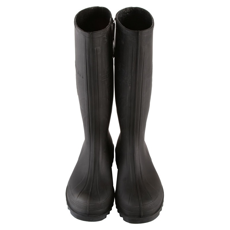 Bota de lluvia sin punta de acero PVC negra