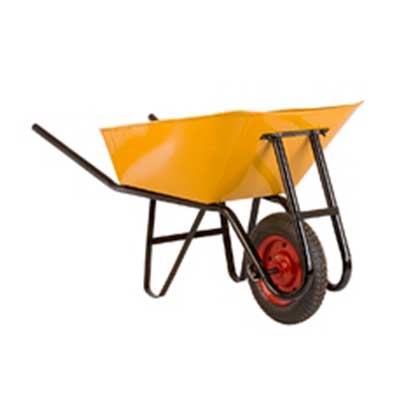 Carretilla Concretera 90 LT Con Rueda Pantanera 350x8 Amarilla Carretilla Concretera 90 LT Con Rueda Pantanera 350x8 Amarilla