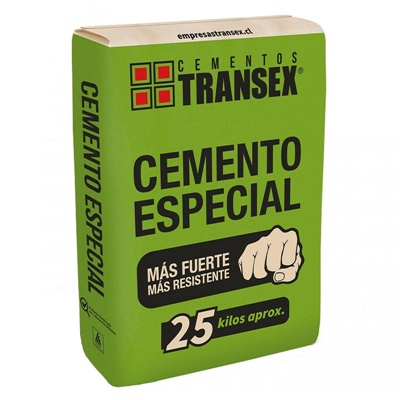 Cemento especial saco 25 Kg.