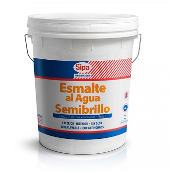 Esmalte Agua Semibrillo Tineta Blanco Invierno