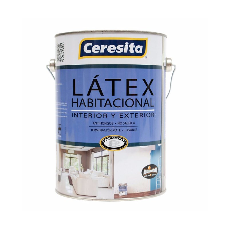 Látex 1 tineta Extracubriente blanco mate Sipa