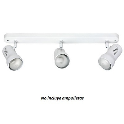 Barra Sobrepuesta R63 3XE27 Blanco Sin Ampolleta Barra Sobrepuesta R63 3XE27 Blanco Sin Ampolleta
