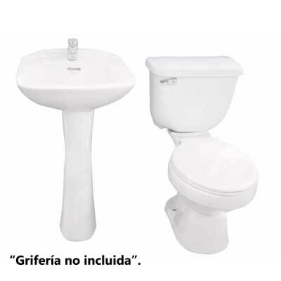 Sala de Baño Caburga descarga 30cm Blanco