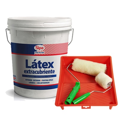Latex Extra Cubriente + Kit Pintura Latex Extra Cubriente + Kit Pintura