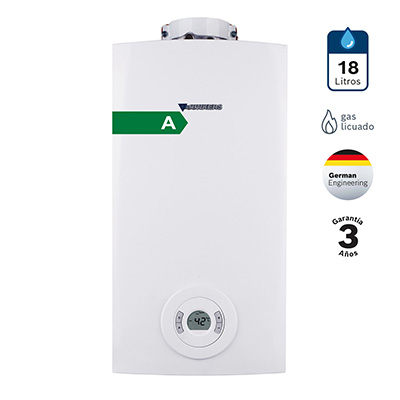 Calefont gas natural tiro forzado cámara estanca Hydrocompact