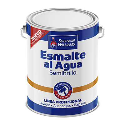 Esmalte al agua semibrillo