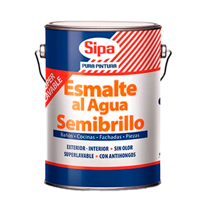 Esmalte al agua semibrillo