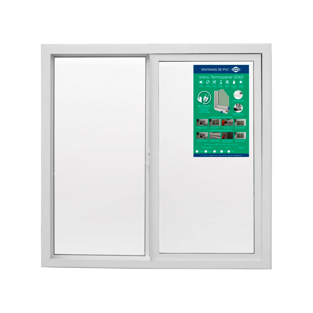 Ventana PVC termopanel corredera