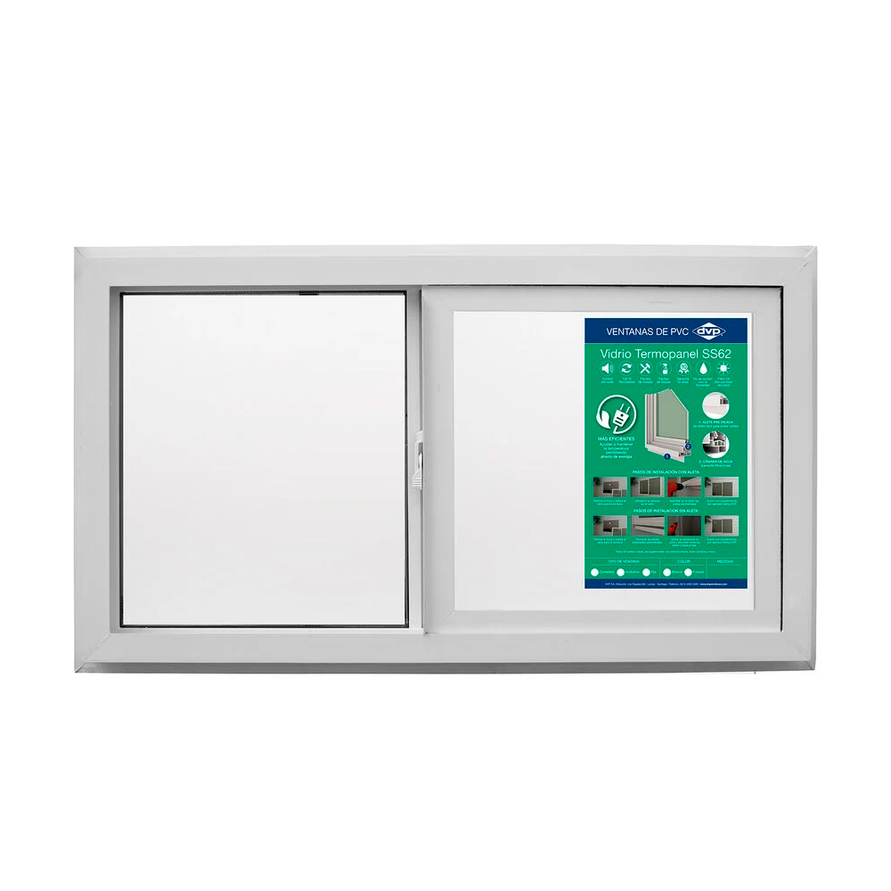 Ventana PVC termopanel corredera