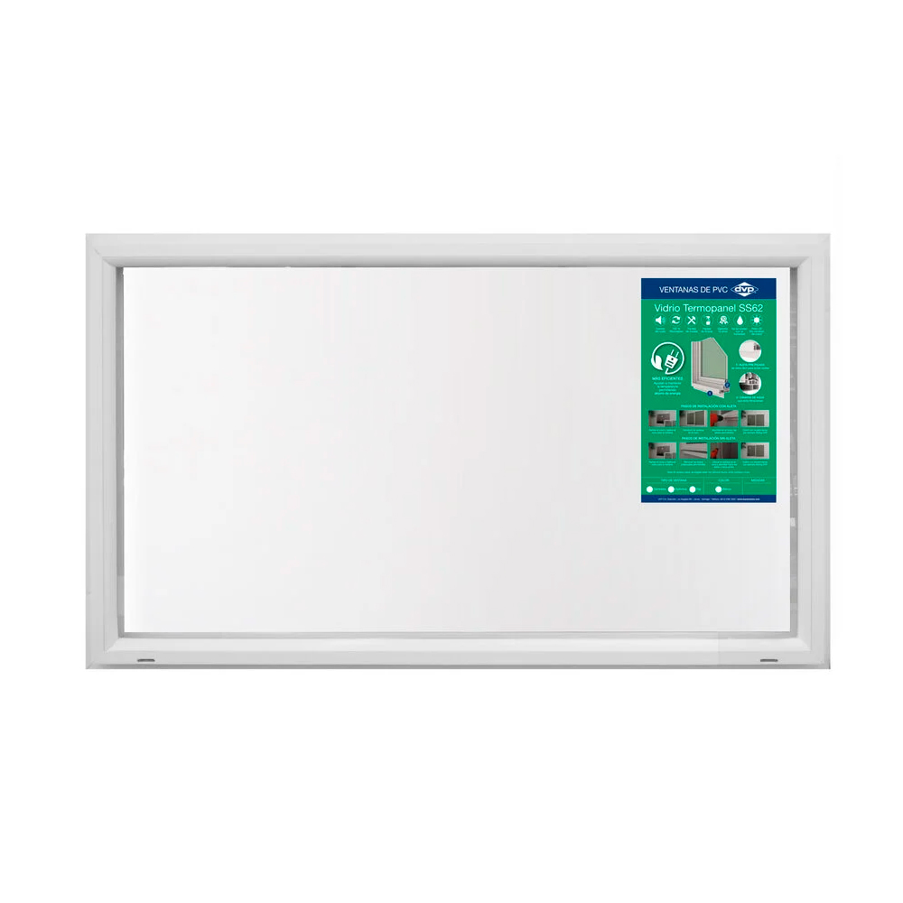 Ventana PVC termonpanel fija